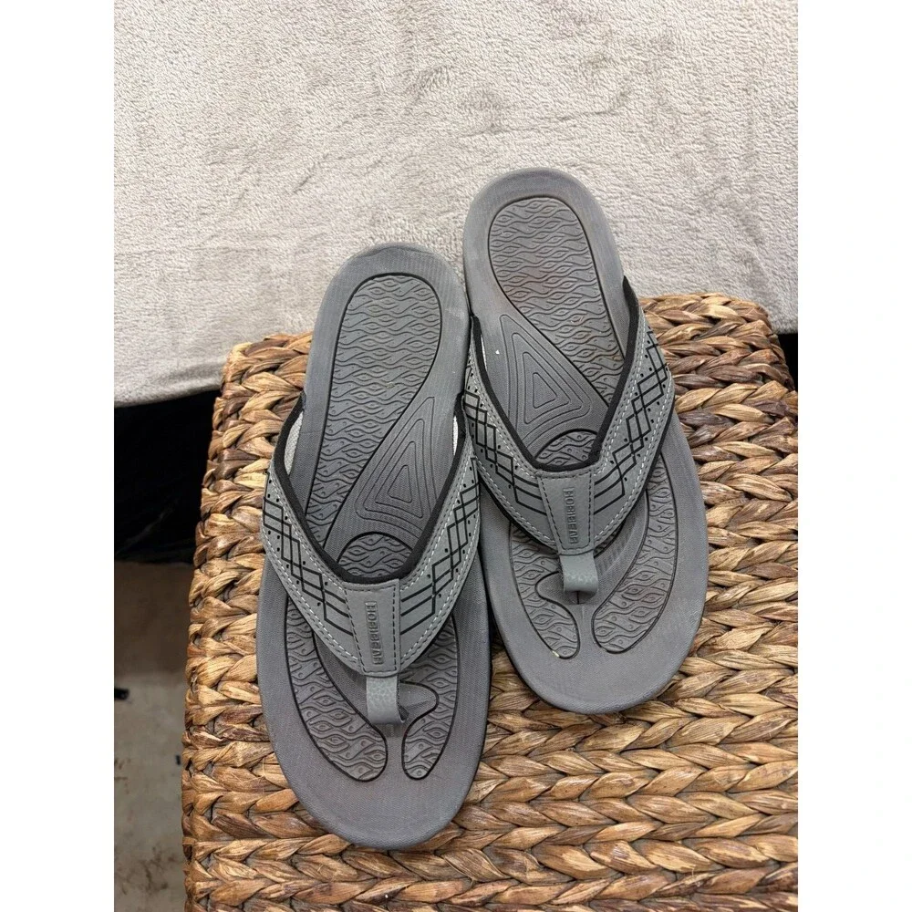 HOBIBEAR Mens Thong Sandals Indoor &Outdoor Beach Flip Flop SizeUS11/EU45 HR5061